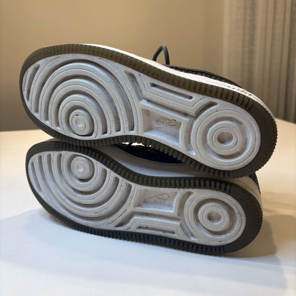 Nike Women's AF1 Air Force 1 Upstep Metallic Silver Snake Skin 917590-003 Size 8 - Picture 9 of 9